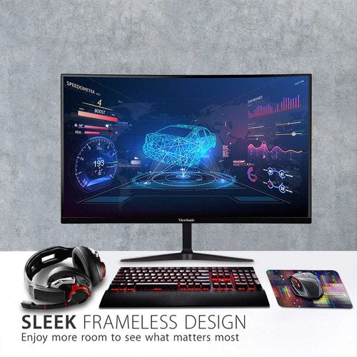 Moniteur LED incurvé WQHD ViewSonic OMNI VX2718-2KPC-MHD de 27 pouces