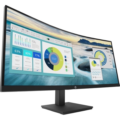 Monitor LCD curvo HP P34HC G4 de 34" WQHD - 21:9 - Negro