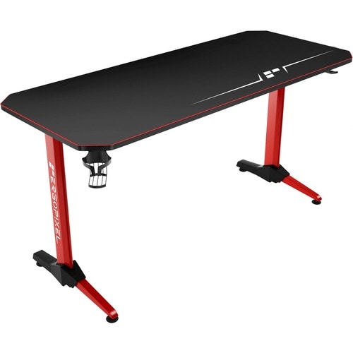 Escritorio para juegos Ergopixel Terra Ser de Amazon FBA, color rojo y con asiento en forma de taza