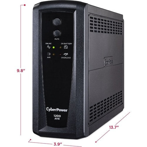 Cyber Power CyberPower AVR CP1200AVR 1200VA UPS - 1200VA/720W - 12 Min