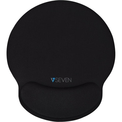 V7 MP03BLKV7 Memory Foam Mouse Pad with Wrist Rest
