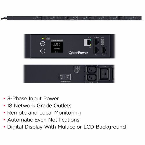 Cyber Power CyberPower Monitored PDU33110 18 Outlets PDU - Monitored -