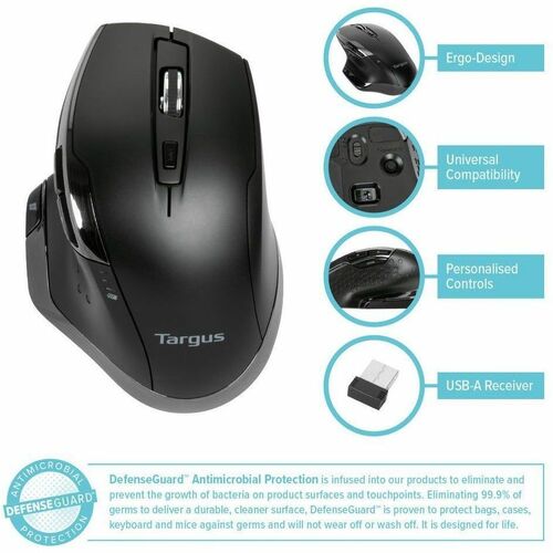 RATÓN BLUETRACE ERGONÓMICO INALÁMBRICO CON ANTIMICROBIANO