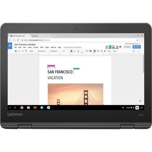 Lenovo 300e Chromebook 2nd Gen 82CE001MCF 11.6\" Touchscreen Chromebook - HD - AMD A