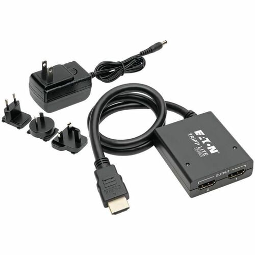 2PORT HDMI SPLITTER UHD 4K INTERNATIONAL AC ADAPTER