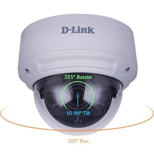 Cámara de red D-Link Vigilance DCS-4618EK HD de 8 megapíxeles - Domo - 98,43 pies (30