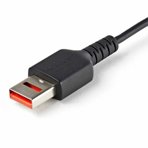 StarTech.com 3ft (1m) Secure Charging Cable, USB-A to USB-C Data Blocker Charge-