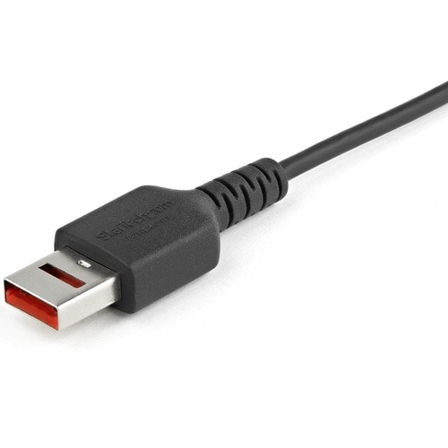 StarTech.com 3ft (1m) Secure Charging Cable, USB-A to Micro USB Data Blocker Cha
