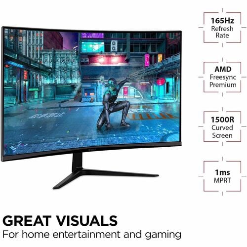 Pantalla Viewsonic de 32", panel MVA, resolución de 1920 x 1080 - 31,5" visibles - Multi