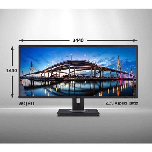 Moniteur LED ViewSonic Graphic VG3456 34" UWQHD - 21:9 - Noir