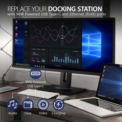 Moniteur LED ViewSonic Graphic VG3456 34" UWQHD - 21:9 - Noir