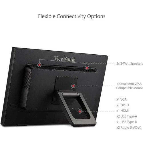 Écran tactile LCD ViewSonic TD2223 22 pouces - 16:9 - 5 ms
