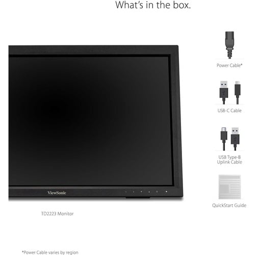 Écran tactile LCD ViewSonic TD2223 22 pouces - 16:9 - 5 ms