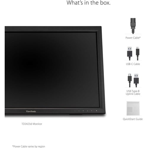 Écran tactile LCD ViewSonic TD2423d 24 pouces - 16:9 - 7 ms