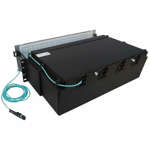 Panel de conexión de fibra precargado Tripp Lite by Eaton N48M-64M8L4-03 - 256 x dúplex - 3U de alto -