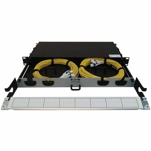 Panel de fibra precargado Tripp Lite by Eaton N48S-2M8L4-20 - 4 x dúplex - 1U de alto -