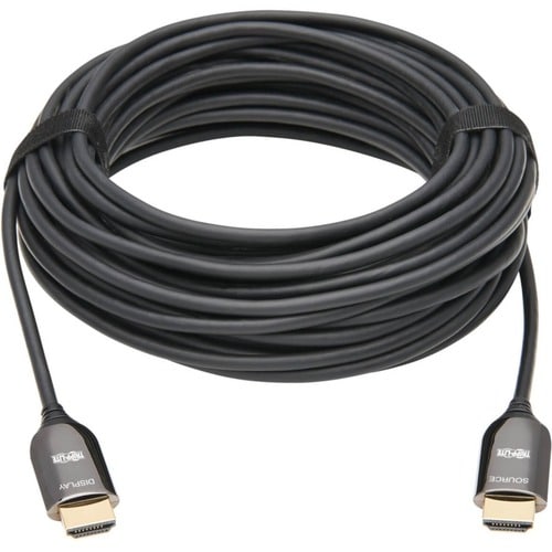 Cable de fibra óptica activo HDMI P568F-10M-8K6 de Tripp Lite by Eaton, M/M, negro, 10 m (33 pies)