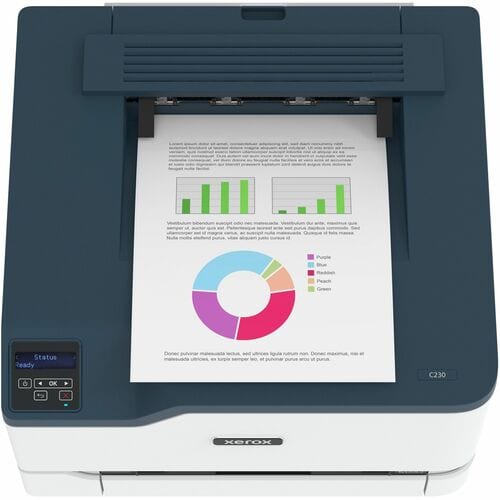 C230 COLOR PRINTER 24PPM LETTER /LEGAL AUTOMATIC 2-SIDED PRINT USB