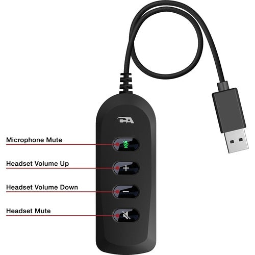 Auriculares estéreo Cyber Acoustics con USB y conector de 3,5 mm