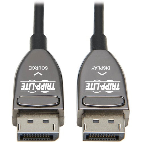Cable de fibra óptica activo DisplayPort P580F3-20M-8K6 de Tripp Lite by Eaton, M/M, negro, 20