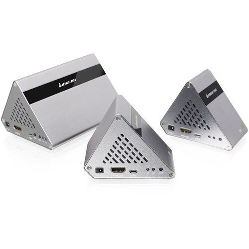 Kit de transmisor y receptor inalámbrico ultrarrápido 4K UHD de 60 GHz de IOGEAR para 2 televisores