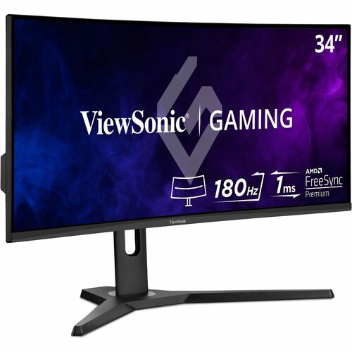 Écran Viewsonic 34 pouces, dalle MVA, résolution 3440 x 1440 - 34 pouces visible - Multi