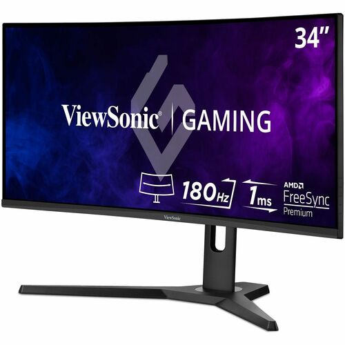 Écran Viewsonic 34 pouces, dalle MVA, résolution 3440 x 1440 - 34 pouces visible - Multi