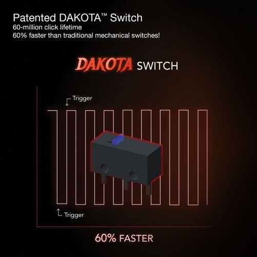 Ratón ambidiestro para juegos Mad Catz BAT 6+ de alto rendimiento - Pixart 3389 - 16000 dpi