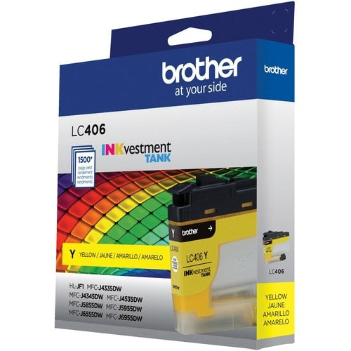 GENUINE LC406YS STANDARD .YIELD YELLOW INK CARTRIDGE