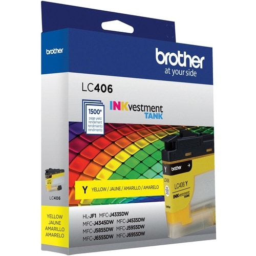 GENUINE LC406YS STANDARD .YIELD YELLOW INK CARTRIDGE