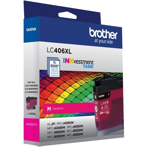 Encre jet d'encre haute capacité Brother INKvestment LC406XLM d'origine