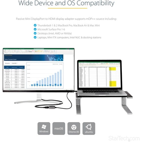 StarTech.com Mini DisplayPort to HDMI Adapter