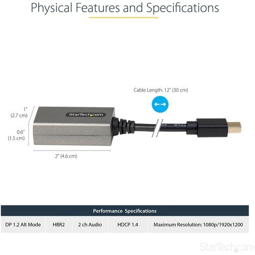 StarTech.com Mini DisplayPort to HDMI Adapter