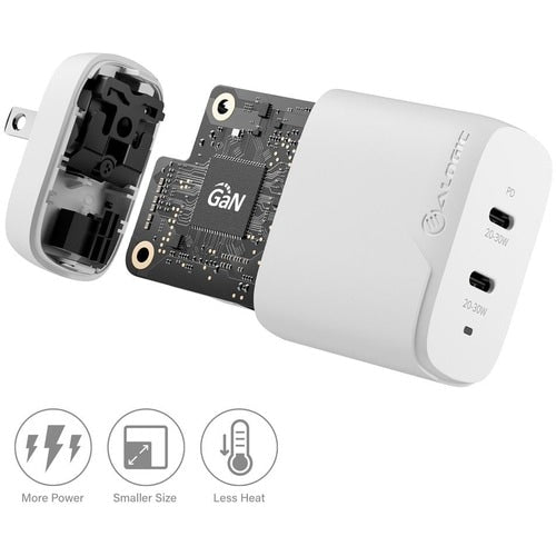 Chargeur ALOGIC 2X40 Rapid Power 40 W GaN - USB