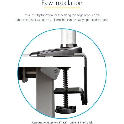 StarTech.com Desk Mount Laptop Arm, Full Motion Ar