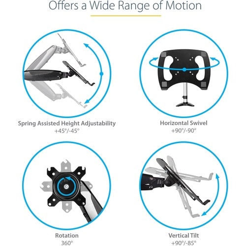 StarTech.com Desk Mount Laptop Arm, Full Motion Ar