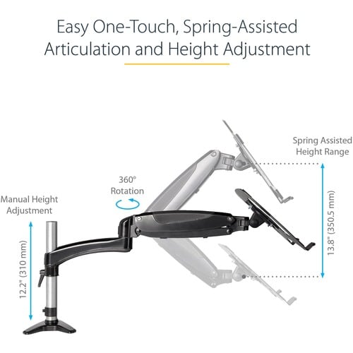 StarTech.com Desk Mount Laptop Arm, Full Motion Ar