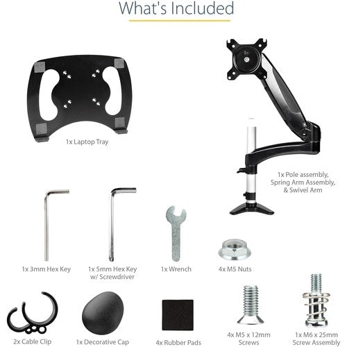 StarTech.com Desk Mount Laptop Arm, Full Motion Ar