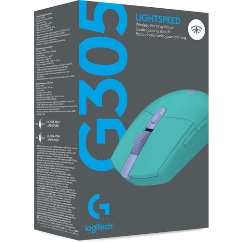 Ratón para juegos G305 Lightspeed Wrls, color menta
