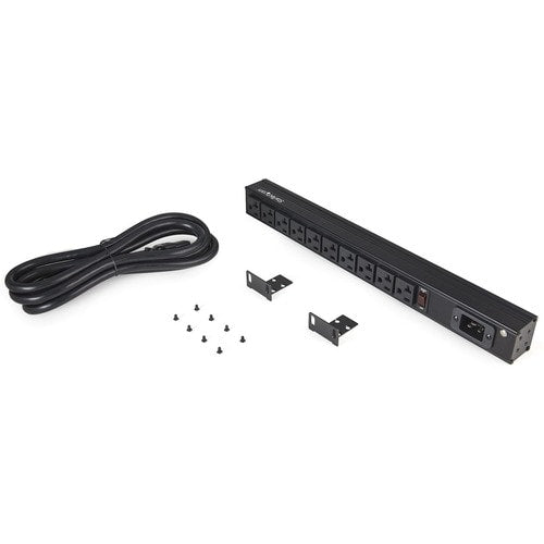 Multiprise 10 prises pour montage en rack StarTech.com 125 V/16 A, horizontale 1U