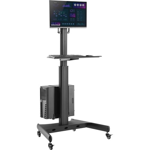 StarTech.com Mobile Standing Workstation with Monitor Mount