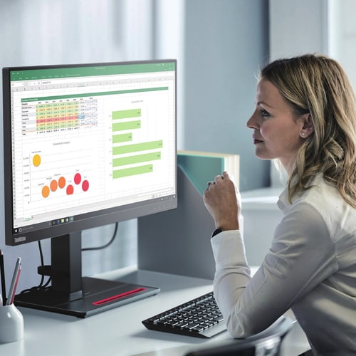 Moniteur LED Full HD Lenovo ThinkVision T24m-20 24 pouces - 16:9