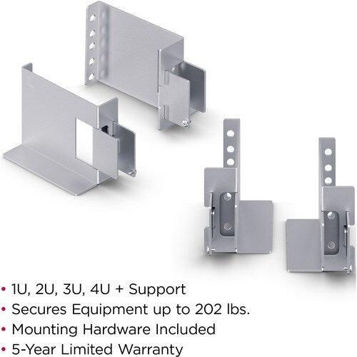 CyberPower Mounting Shelf for Rack - Silver - 202 lb (91625.66 g) Load