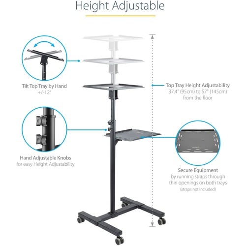 StarTech.com Mobile Projer and Laptop Stand/Cart