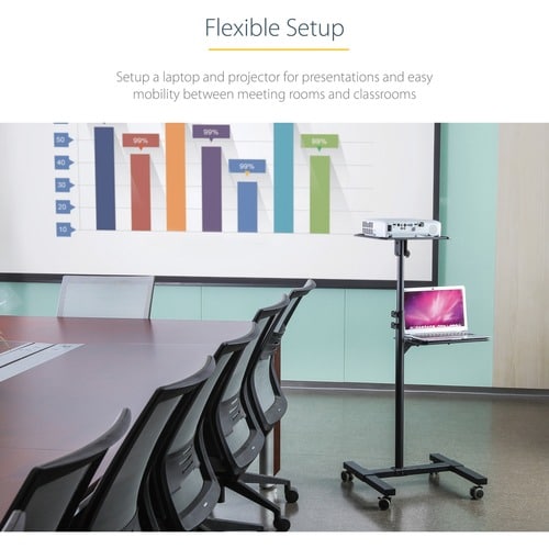 StarTech.com Mobile Projer and Laptop Stand/Cart