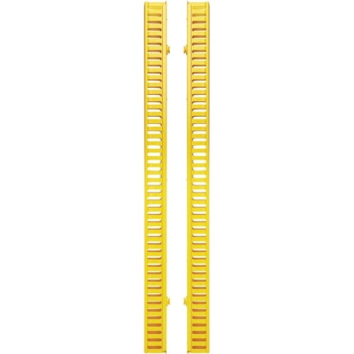 Tripp Lite by Eaton Vertical Cable Manager - Finger Duct with Cover, Yellow, 6 ft. (1.8 m)
