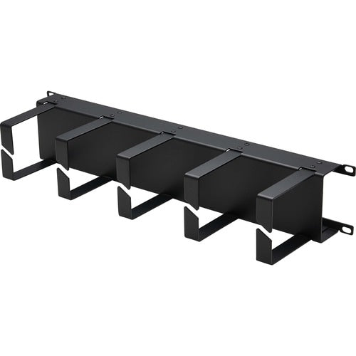 Tripp Lite by Eaton Horizontal Cable Manager - Metal Rings, Black, 2U - Horizontal Cable M