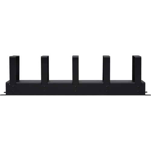 Tripp Lite by Eaton Horizontal Cable Manager - Metal Rings, Black, 2U - Horizontal Cable M
