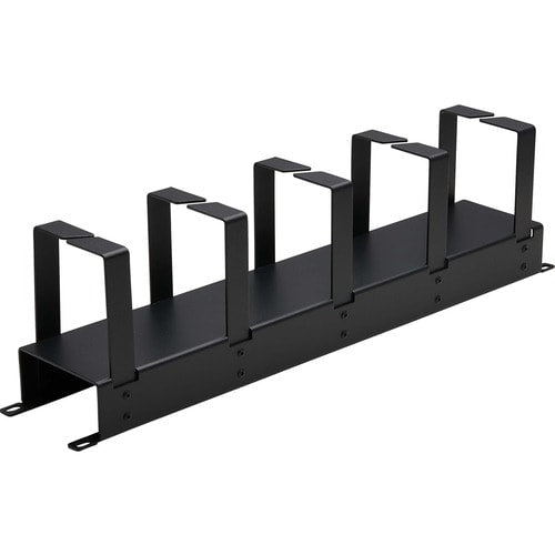 Tripp Lite by Eaton Horizontal Cable Manager - Metal Rings, Black, 2U - Horizontal Cable M