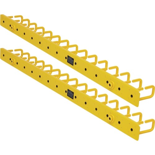 Tripp Lite by Eaton Vertical Cable Manager - Flexible Rings, Yellow, 6 ft. (1.8 m) - Verti